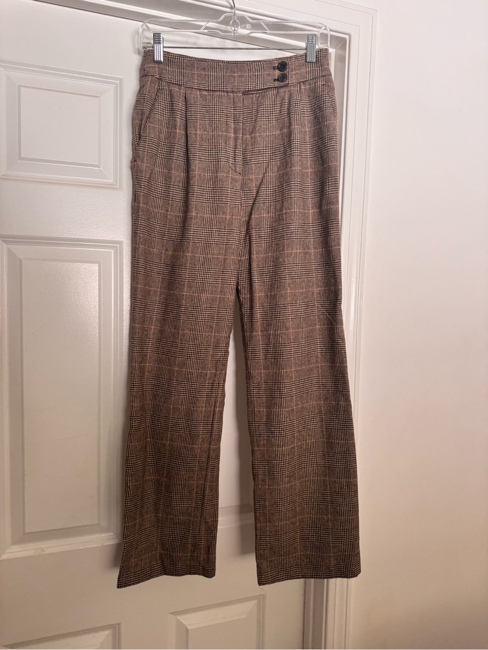 Nili Lotan wool herringbone trousers size 2